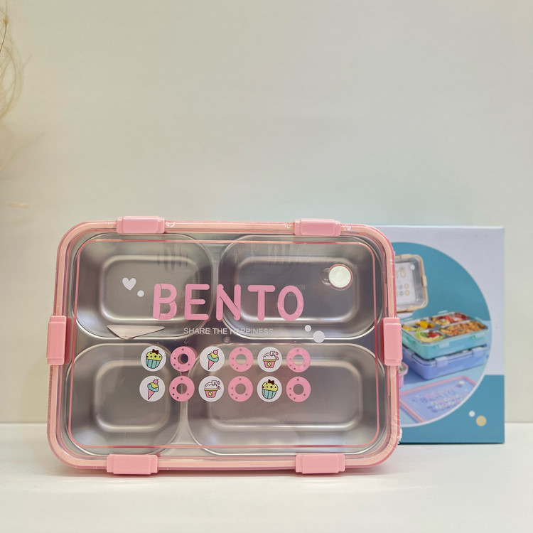 لانچ باکس ظرف غذا استیل برند BENTO