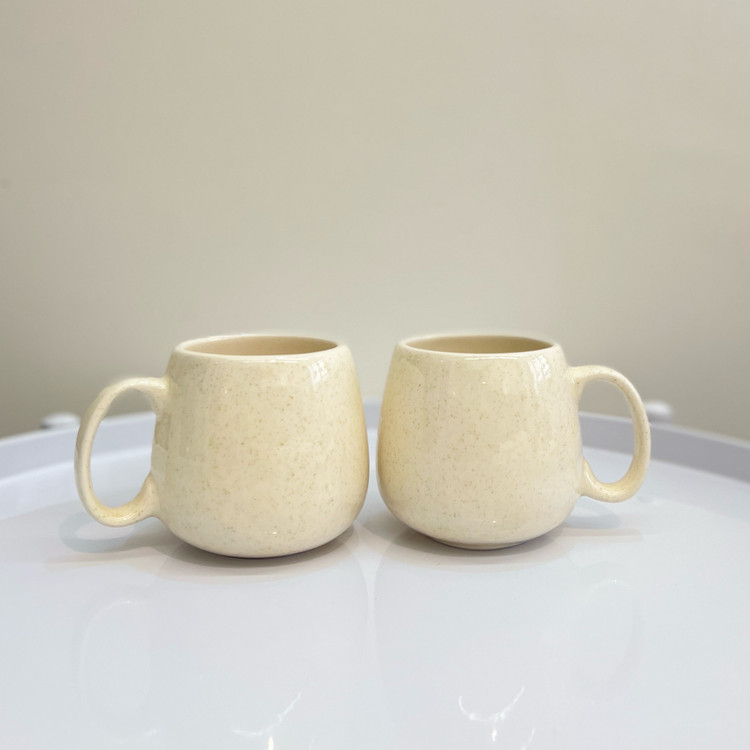 ماگ خمره ای سرامیکی دستساز براشینگ